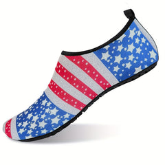 Women's Star & Stripe Patriotic Water Socks Beach Shoes