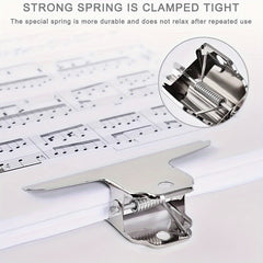 5pcs Large Paper Clip Silvery Metal File Binder Clip for Home Office School