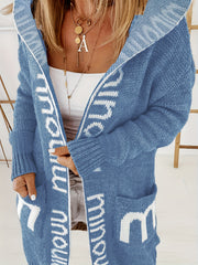 Hooded Cardigan with Pockets