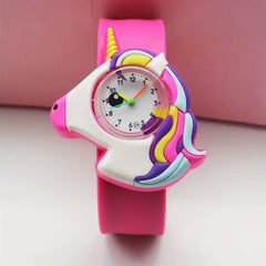 Kids Silicone Unicorn Slap On Watch, Cartoon Wrist Watch