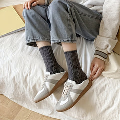 Striped Twist Textured Socks Women's Stockings