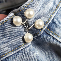 2 Pairs Jean Buttons for Tightening Loose Jeans Pants