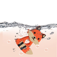 Baby Silicone Teether Fox Chewing Toy Training Molar Stick