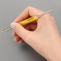 5pcs TPR Double Head Crochet Wool Knitting Tools Diy Metal Sweater Crochet
