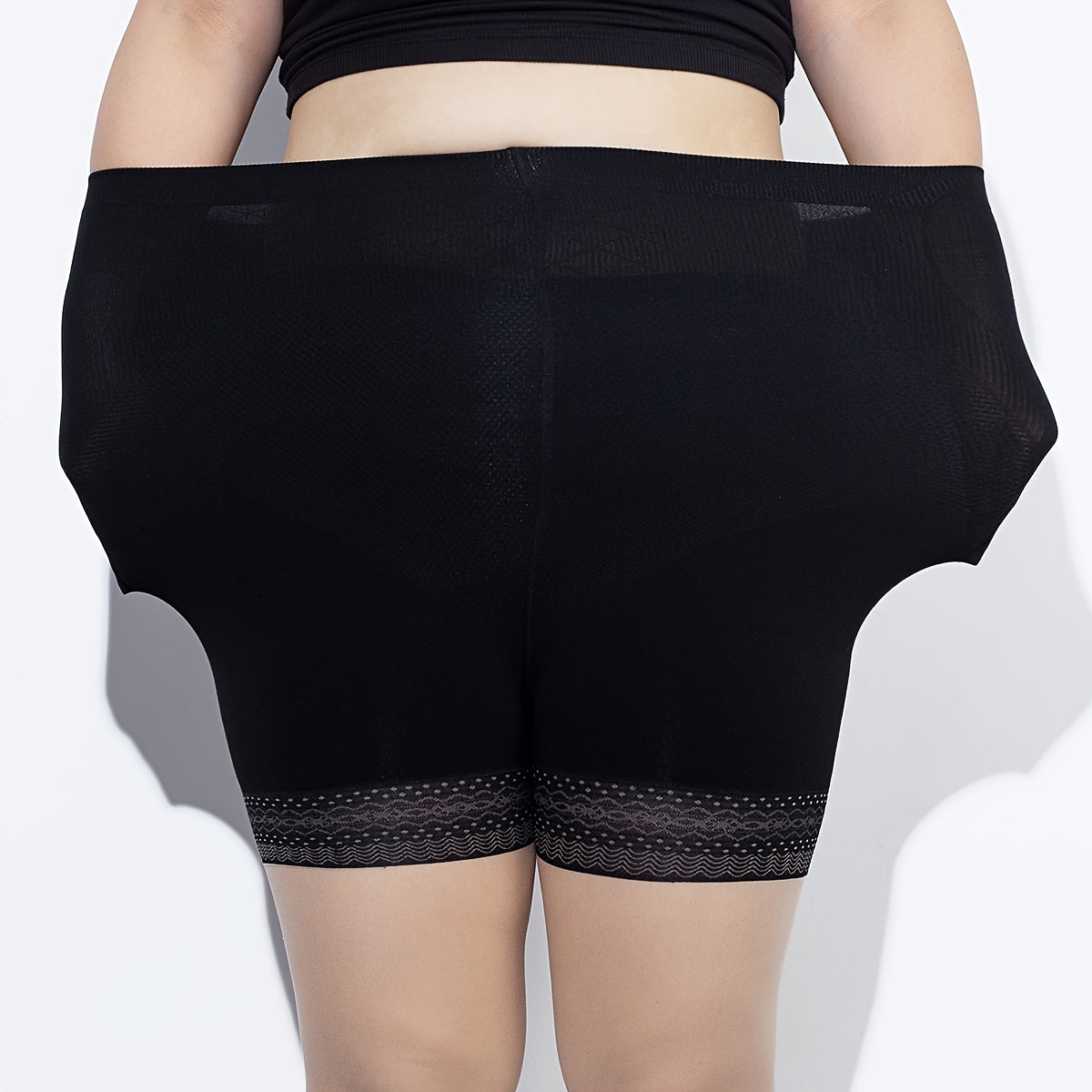 Floral Two Tone Control Top Tights