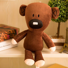 Soft Plush Teddy Bear Stuffed Animal Toy with Eyes & Pink Ears