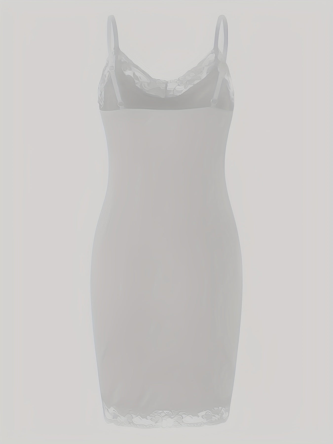 Solid Nightdress V Neck Spaghetti Strap Sleep Dress Women's Sleepwear