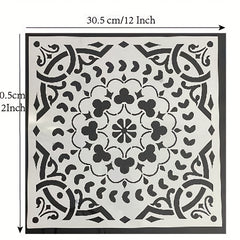 Floor Stencil For Concrete Patio Large Pattern Reusable Template Mold