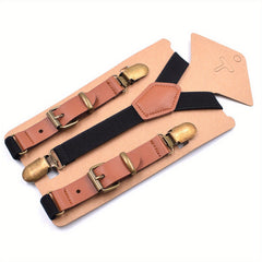Boys Teen Casual Adjustable Y Shape Metal Clip Suspenders
