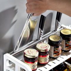 2 Layer Spice Rack Seasoning Holder Kitchen Utensil Storage Shelf