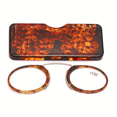 SOOLALA Unisex Rimless Reading Glasses With Portable Case
