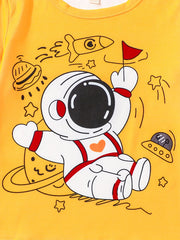 Boys' Astronaut Sweatshirt & Sweatpants Set - SPACE Print Casual Outfits