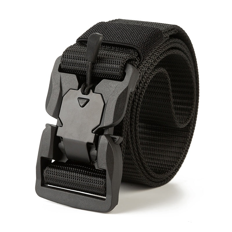 Outdoor Tactical Belt Men's Nylon Knitted Belt Magnetic Buckle