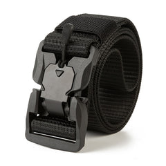 Outdoor Tactical Belt Men's Nylon Knitted Belt Magnetic Buckle