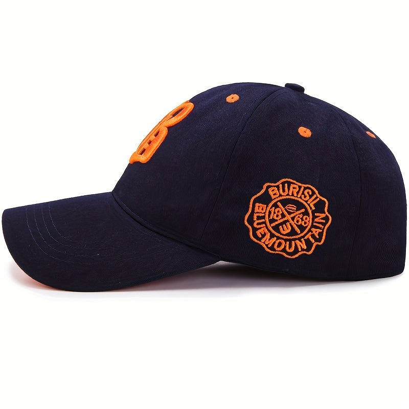 Embroidered Baseball Cap Lightweight Adjustable Breathable Trucker Sun Hat