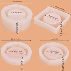 1pc Silicone Large Ashtray Resin Mold Coaster Casting Mold for Epoxy Resin