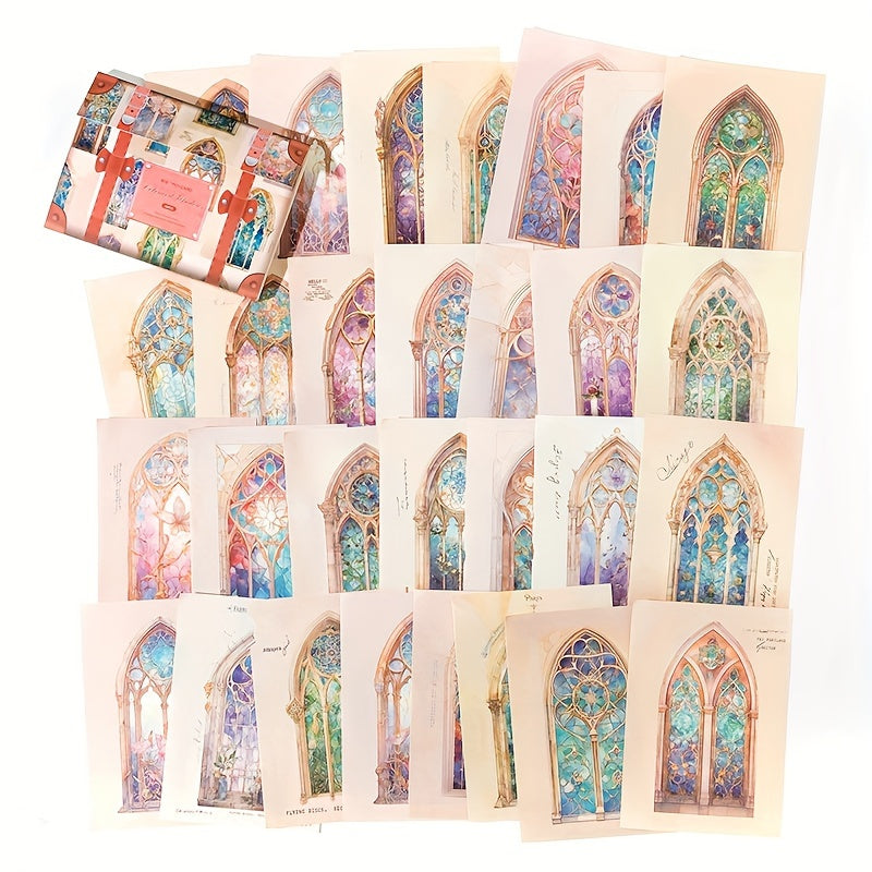 60pcs Vintage Scrapbook Paper Retro Scrapbooking Supplies Planner Journaling