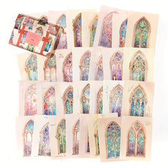 60pcs Vintage Scrapbook Paper Retro Scrapbooking Supplies Planner Journaling