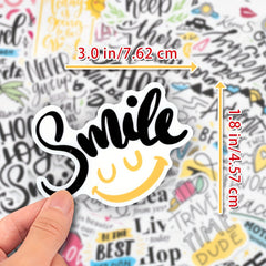 50pcs Inspirational Scrapbook Stickers Motivational Class Stickers