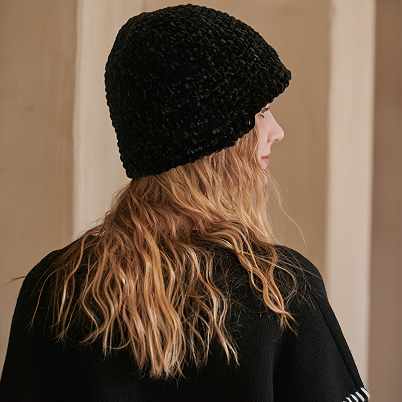 Warm Knitted Beanie Hat Unisex Vintage Street Cap Year Presents