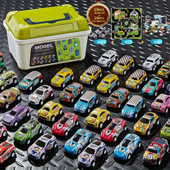 50pcs Mini Alloy Car Tiny Car Pull Back Car Sliding Car Toy Gift For Kids