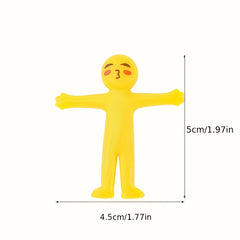 Stretchy Cartoon Yellow Stress Toy Foldable Figure