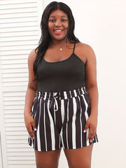 Cami Top & Striped Shorts Set