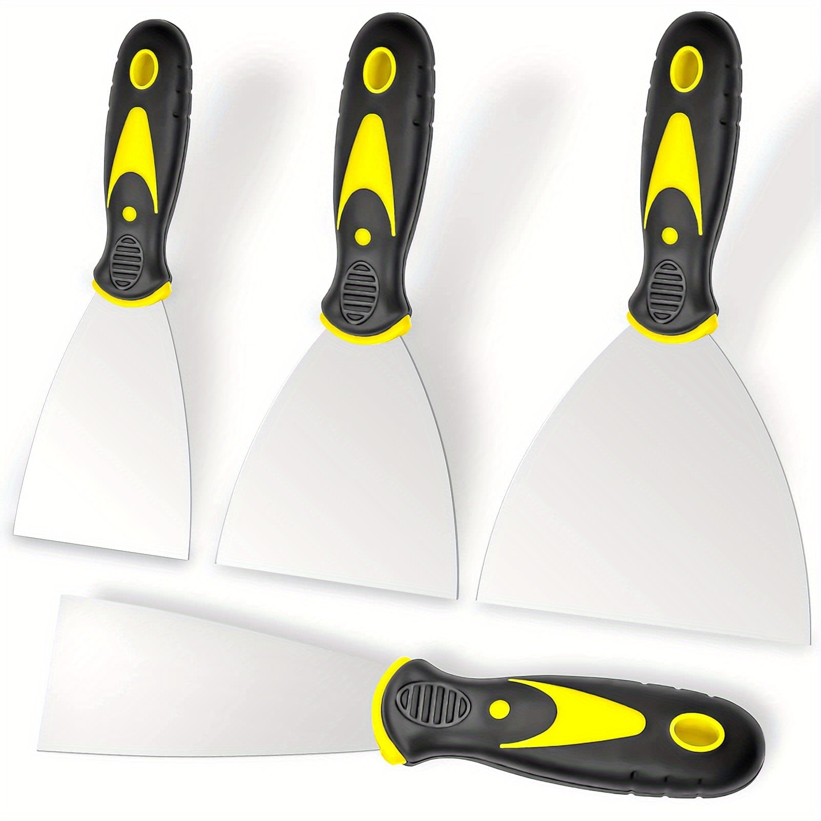 Stainless Steel Putty Knife Set for Drywall Repair and Wallpaper Removal