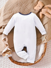 Baby Gentleman Jumpsuit LITTLE BOY Print Cotton Onesie
