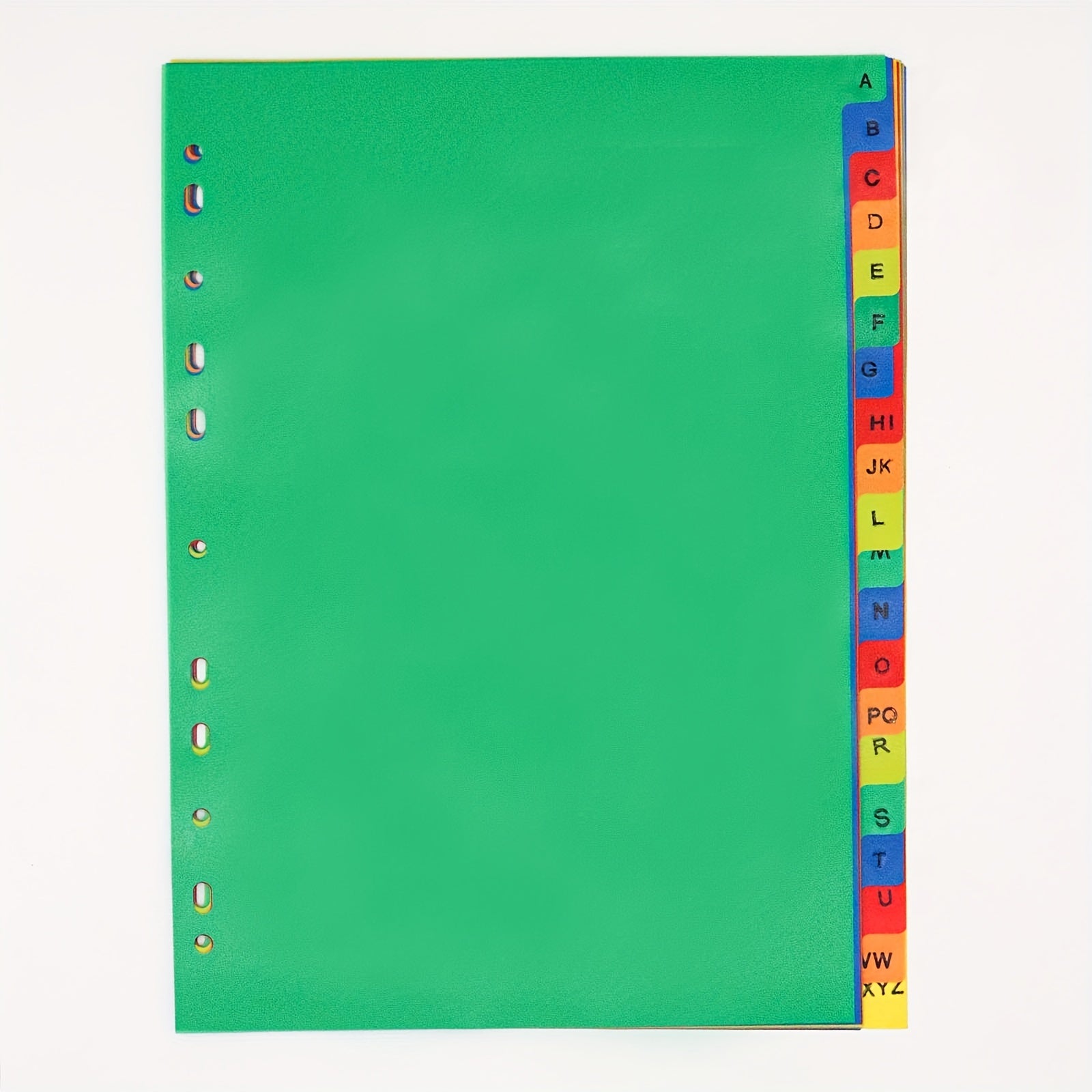 21pcs Multicolor Tab Dividers For 3 Ring Binder Letter Size