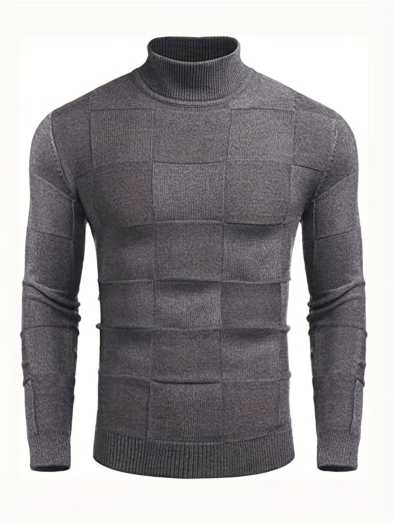 Slim Fit Turtleneck Pullover Sweater for Men