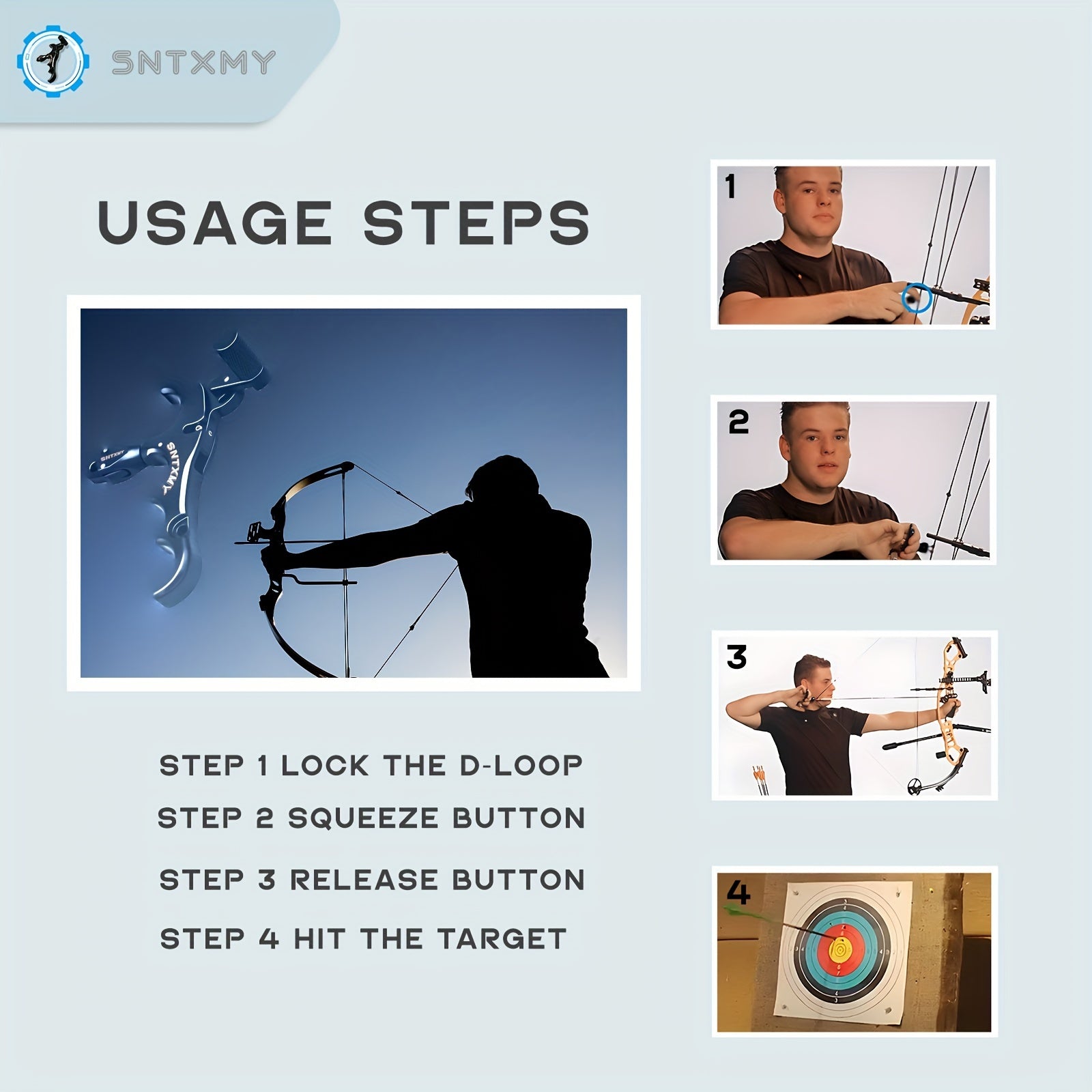 Adjustable 360 Rotable Archery Release Aid