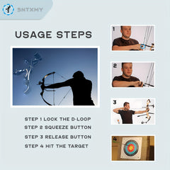 Adjustable 360 Rotable Archery Release Aid