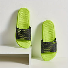 Men's Lightweight Hollow Out Slip On Slides Soft Sole House Slippers
