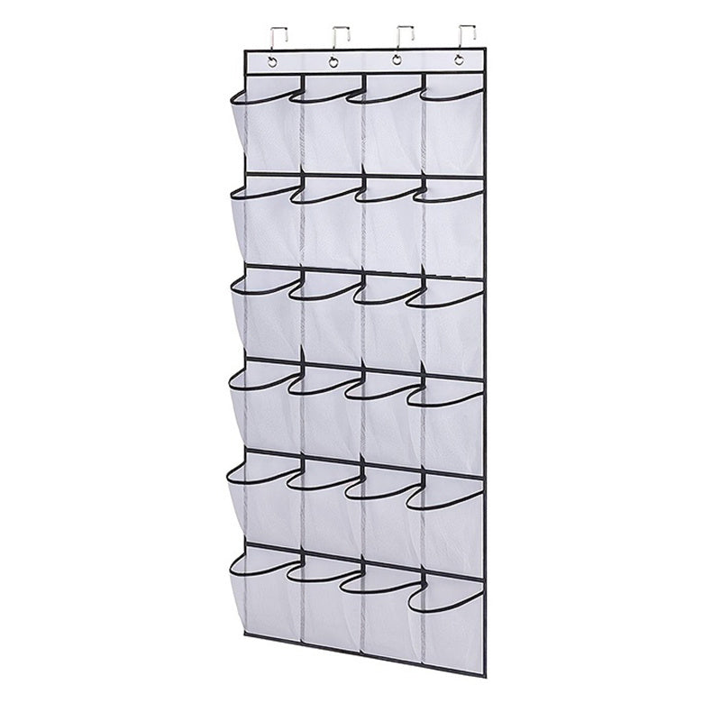 Over The Door Shoe Organizer Hanging Closet Storage Bag Rack With 24 Pockets