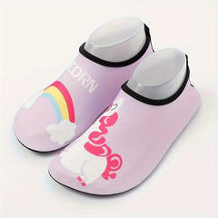 Girl's Unicorn & Rainbow Water Socks Quick Dry Shoes