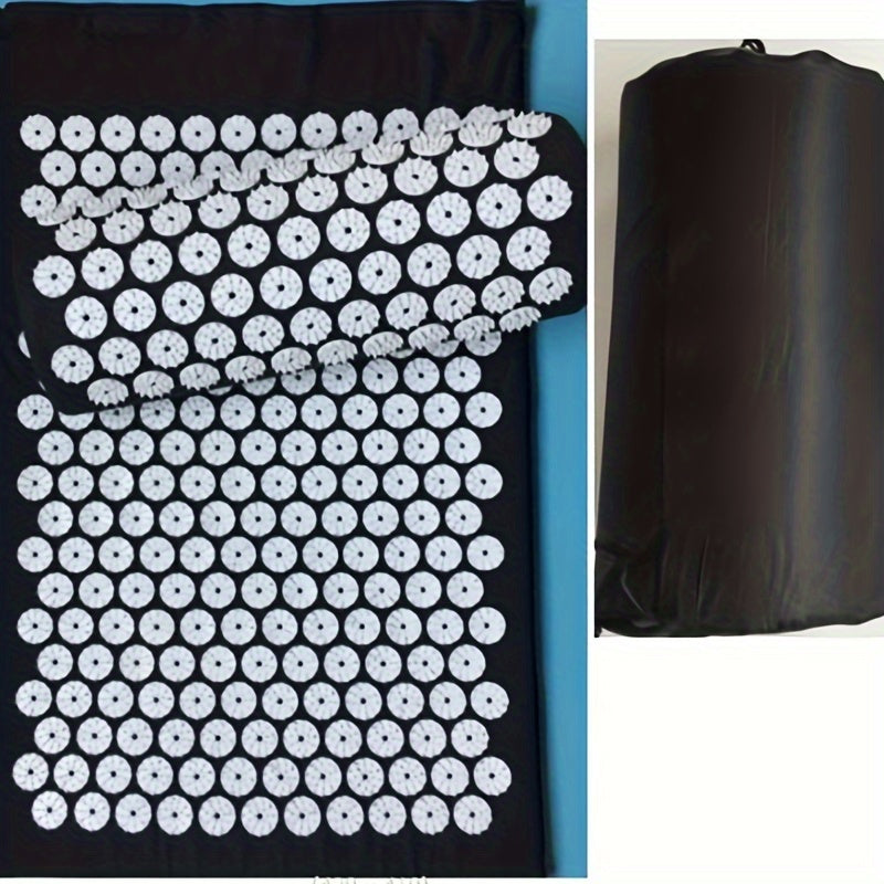 Acupressure Yoga Mat Set with Massage Pillow - Relieve Stress & Pain
