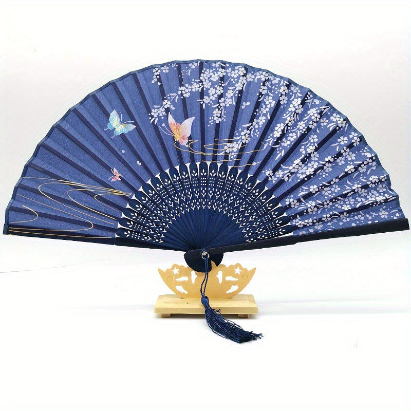 Men's Bamboo Folding Fan - Stylish Handheld Accessory