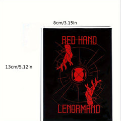 Red Hand Lenormand Gilt Edge Rigid Box Booklet Gift