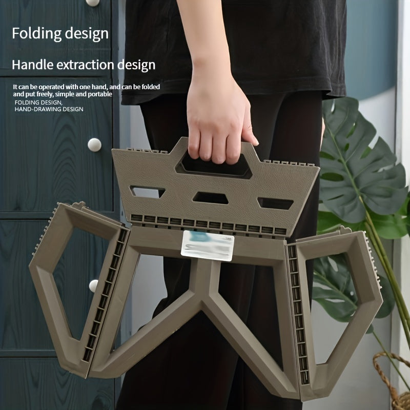 Outdoor Camping Portable Folding Stool Fishing Stool Plastic Short Stool