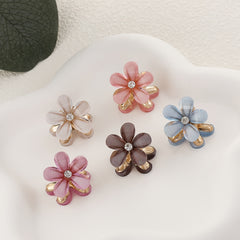 5pcs Camellia Hair Clip Flowers Claw Clip Accessories for Girls