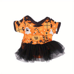 Christmas Tree Print Dress for 18 Inch Dolls