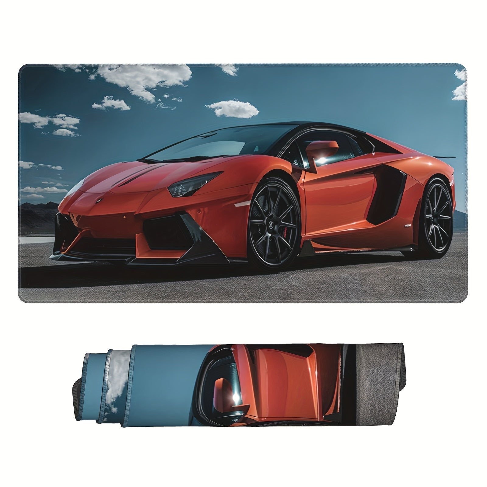 Oversized Car Mouse Pad 31x15inch Rubber Non-slip Keyboard Office Game Pad