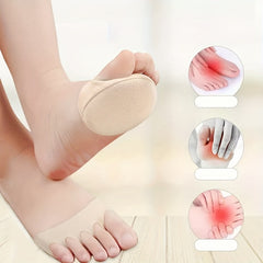 1 Pair Honeycomb Fabric Forefoot Pads High Heel Cushion Inserts