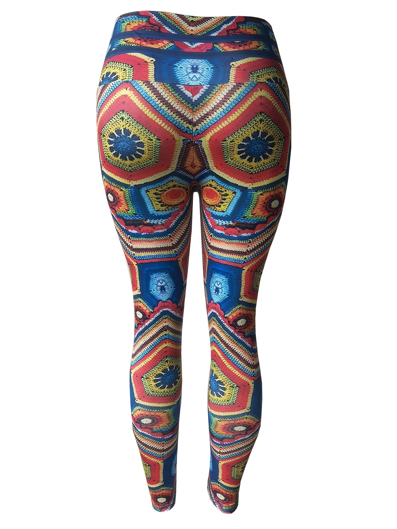 Geometric Print High Waist Sports Leggings