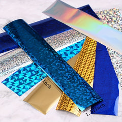 16 Sheets Nail Art Foil Transfer Set Paper Manicure Starry Nail Stickers