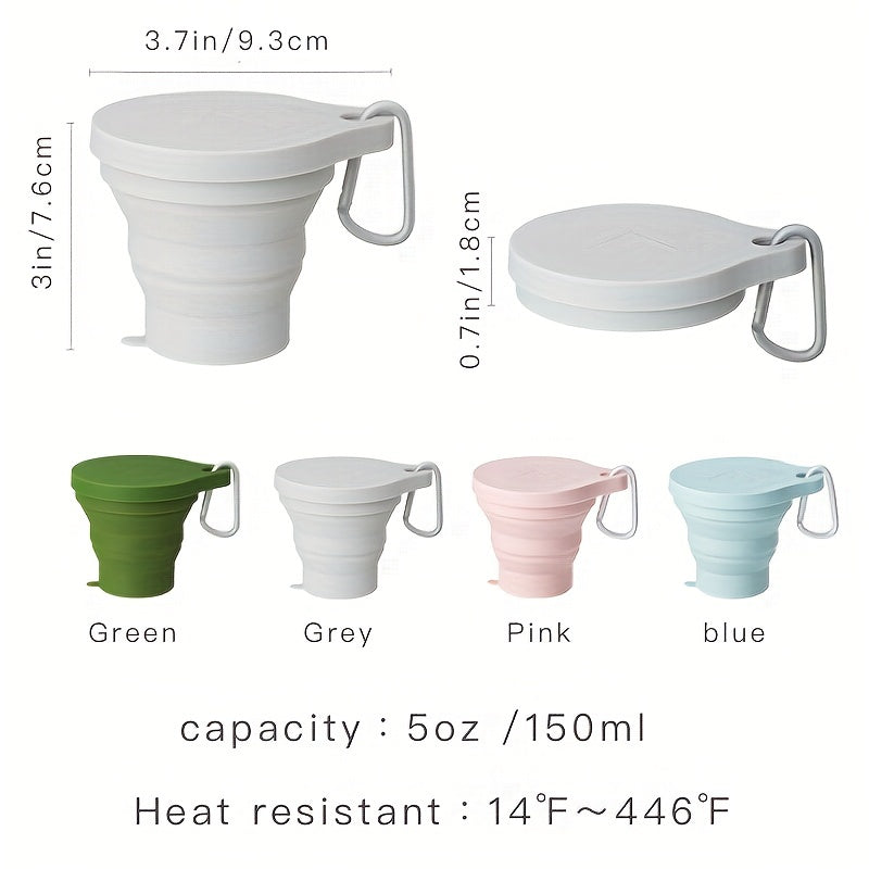 Silicone Folding Water Cup for Travel and Camping