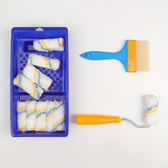 Small Roller Paint Roller Tray Set Mini Paint Roller Brushes