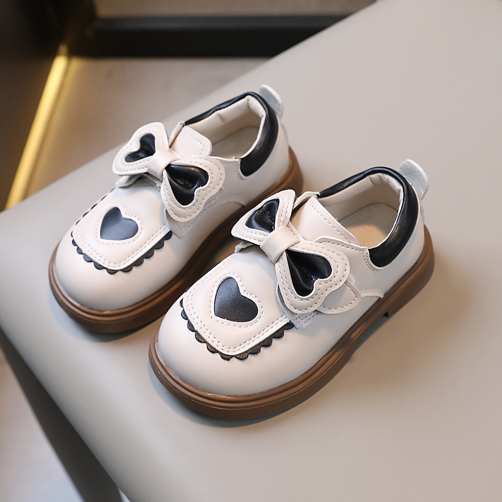 Girls' Bowknot Flat Shoes, Comfortable Non-slip Walking Shoes