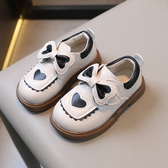 Girls' Bowknot Flat Shoes, Comfortable Non-slip Walking Shoes